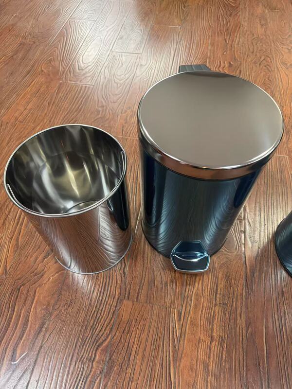 Impa174153/174154 Marine Fully Enclosed Stainless Steel Step-On Trash Can
