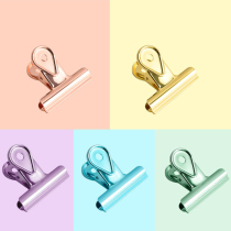 miwoo stationery creative cute test paper drop holder Hand account office metal dovetail file ticket holder School supplies