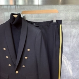 Платье в английском стиле, мужской трендовый костюм, модный пиджак классического кроя для отдыха, комплект, в британском стиле, изысканный стиль, в корейском стиле