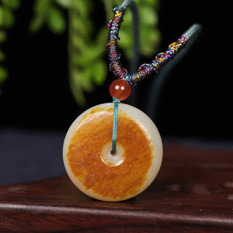 Xinjiang and Tian Yu hang pin cash jade pendant spilled gold pin pin - button men and women certificate 15 5 grams