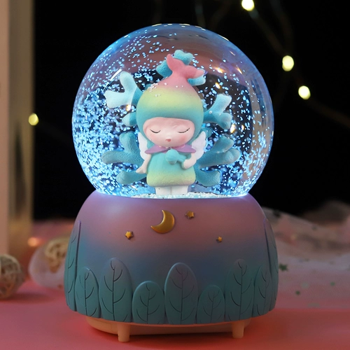 Музыкальная шкатулка для детского сада, подарок на день рождения, со снежинками