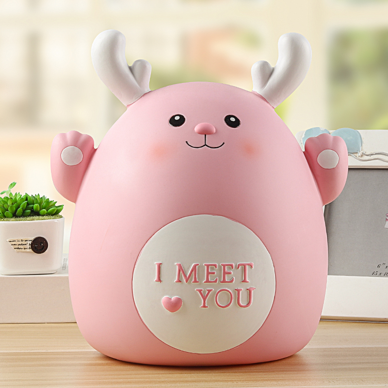 Deer small star deposit pot deposit money cylinder zero money pot deposit money cylinder Children's anti-fall can be used as a domestic boy