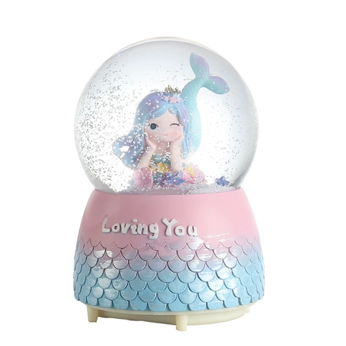 Музыкальная шкатулка для детского сада, подарок на день рождения, со снежинками