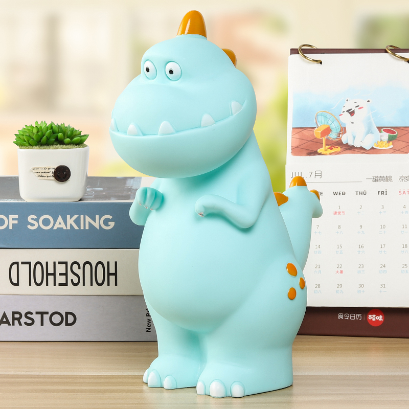 Dinosaur deposit money pot anti-fall child boy deposit box idea can be saved, cute little kid internet red zero money storage money