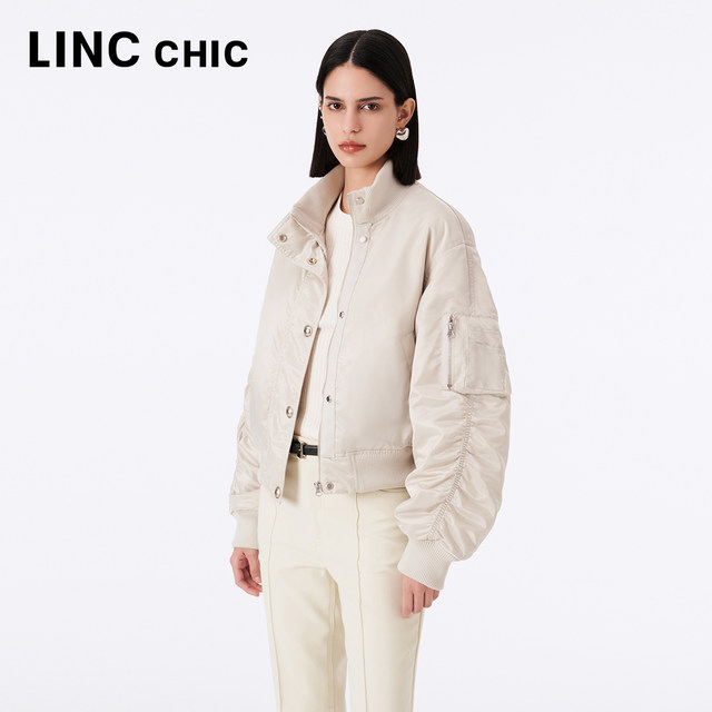 LINCCHIC Jin Yujie Down Jacket ແມ່ຍິງແສງສະຫວ່າງ Luxury Lightweight Short Down Jacket ລະດູຫນາວຂອງແມ່ຍິງ Y21801101