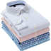 Đàn ông trung niên áo dài tay cotton mới áo sơ mi oxford sọc thường không áo sơ mi cotton kẻ sọc lỏng áo khoác sơ mi nam Áo