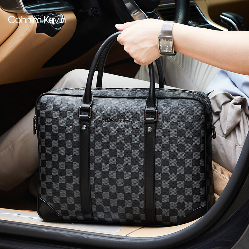 New Men's Handbag Men's Genuine Leather Business Travel Casual Fashion Trend Simple Versatile Tablet PC