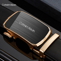 Cohnim Kevin mens belt leather Joker automatic buckle Leisure Business Mens couple give dad gifts