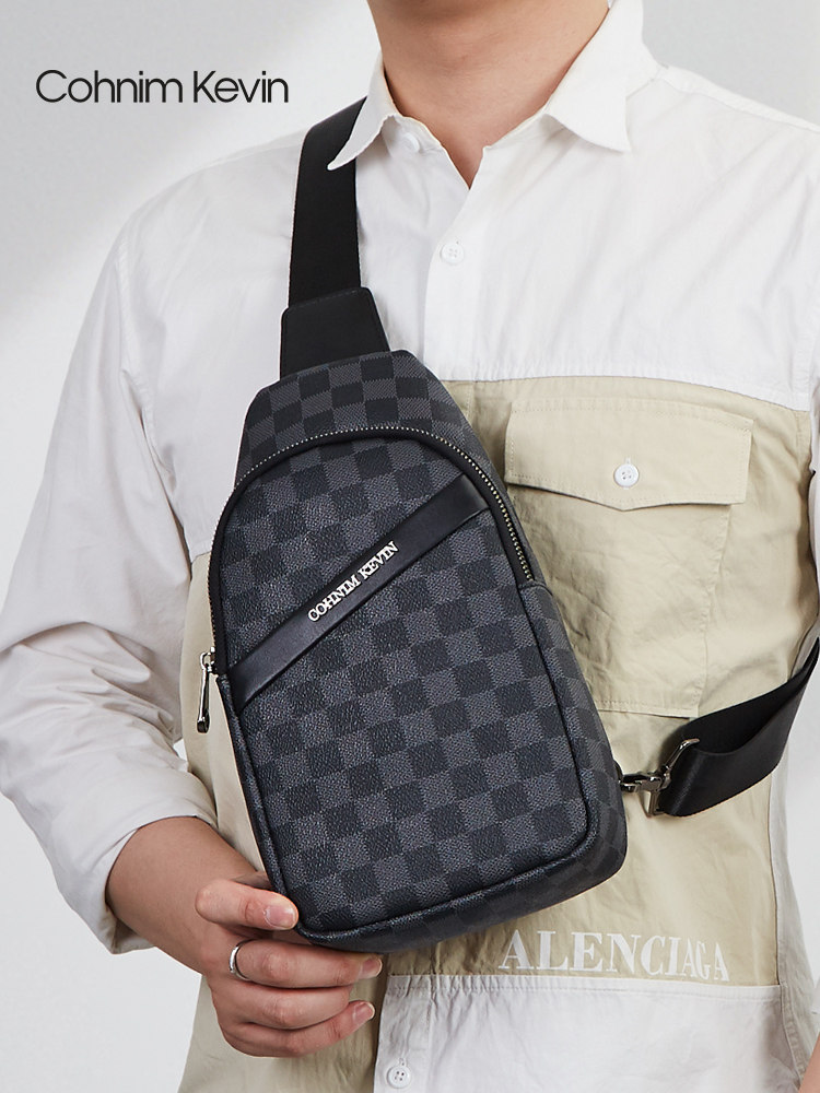 2021 new men's chest bag diagonal bag waterproof trendy brand men's sports bag fashion casual trend shoulder bag