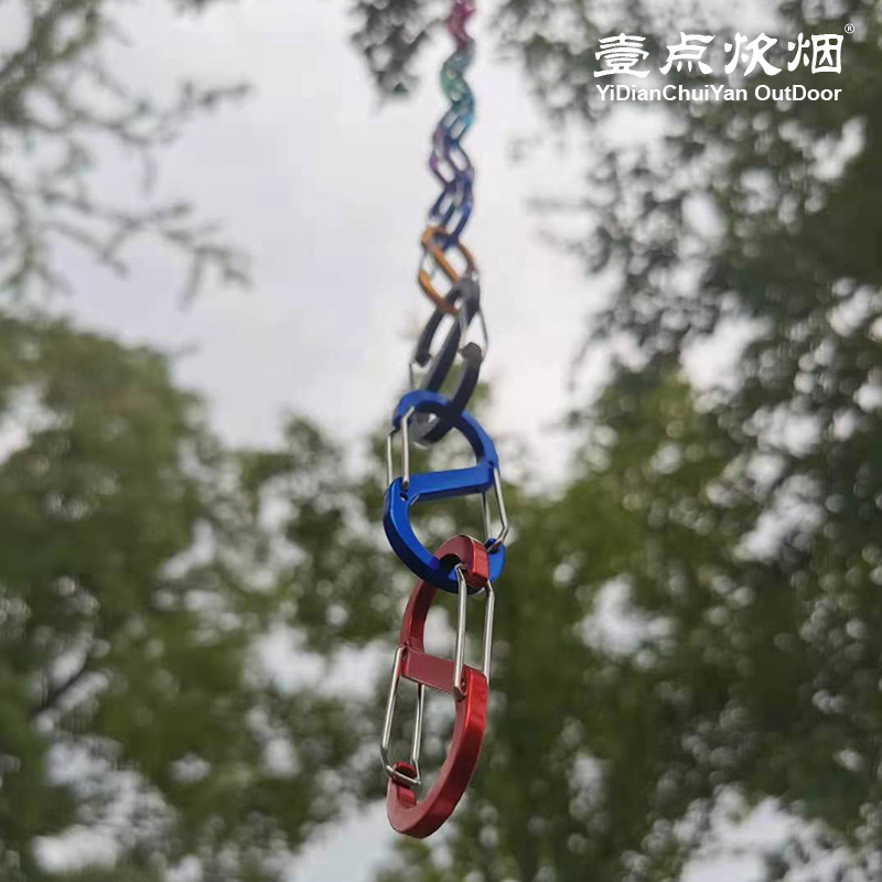 Aluminum alloy fast hanging carabiner 8 word buckle S-type keychain Multi-function backpack buckle Outdoor mini spring hanging buckle