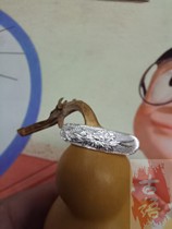 Original handmade boutique Guyufang (Drunken Spring Breeze Ring) customized S999 embossed peony