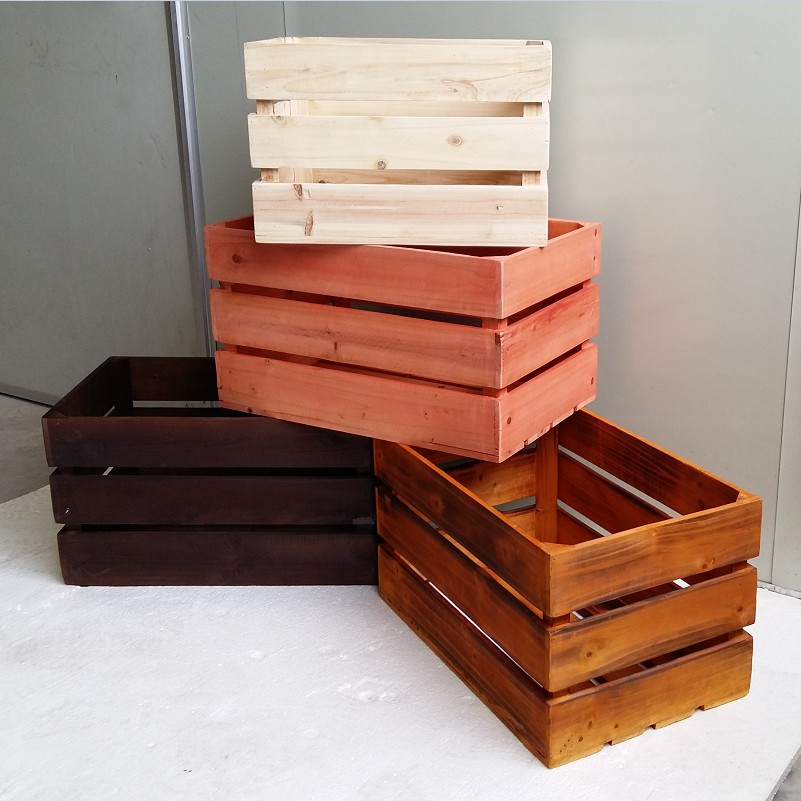 Solid Wood Storage Box Retro Old Wooden Solid Wood Storage Box Retro Old Wooden