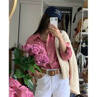 Династия Хань modestmood2024 Spring Loase Demprament Ins Design Sense Niche Dry Rose Casual Frush Women