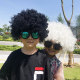 Afro wig ໂຮງຮຽນອະນຸບານທີ່ມີສີສັນ dress up headgear ຜົມ funny ຂອງເດັກນ້ອຍ clown headgear ການປະຕິບັດ props hair cover