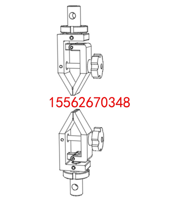 Screw-to-clamp stretch test clamp _ push-pull force gauge pair clamp stretch clamps _ self-lock stretch test tooling