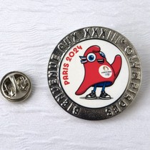 2024 Paris Olympic Games Mascot Commemorative Badge of the Olympic Games