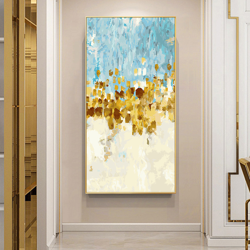 Dancing stars Vertical large DIY digital oil painting Nordic light luxury American living room porch abstract decorative painting