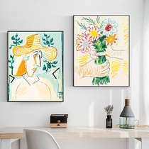 DIY digital oil painting oil color painting Picasso living room bedroom ins decorative painting Nordic hipster abstract niche painting