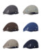 THE HOBOO original embroidered reverse beret women's autumn and winter forward hat showing face small hat men's newsboy hat