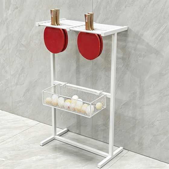 Table Tennis Racket Display Rack, Large-Capacity Table Tennis Storage Basket, Sports Equipment Storage Rack, Pickleball Racket Storage Rack