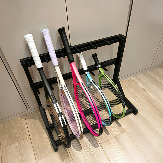 Children's Tennis Racket Storage Rack, Home Use, No-Drill Racket Display Rack, Gym Badminton Racket Display Rack, Movable