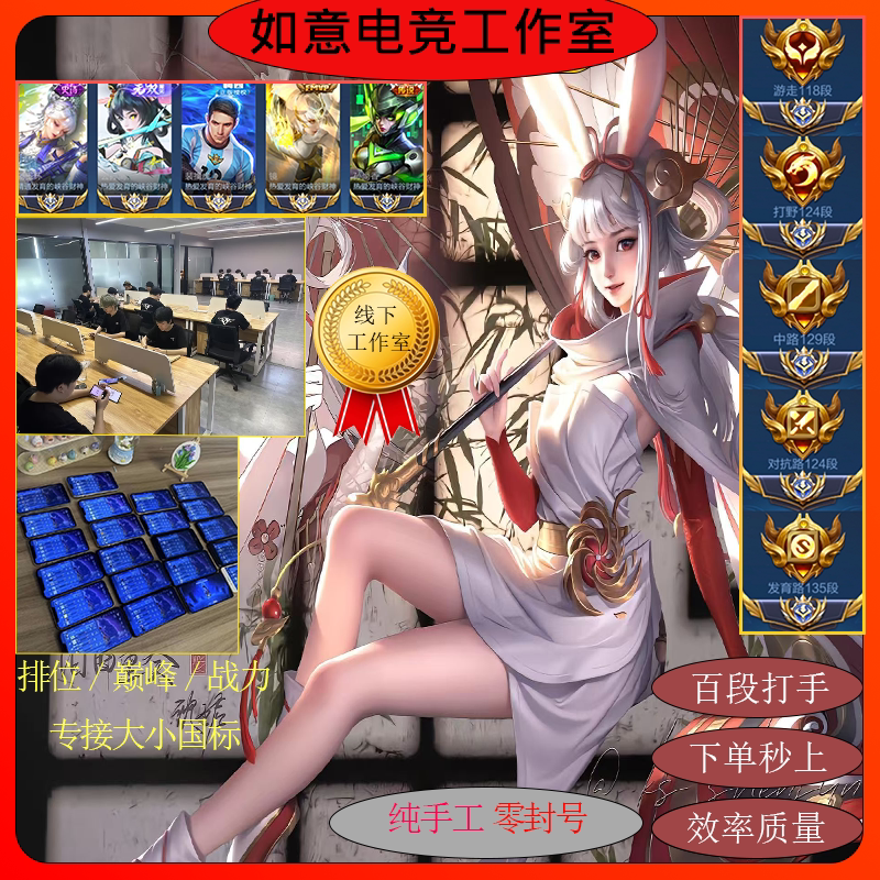 Honor of Kings Boosting and Leveling Services, Including Guaranteed National and Provincial Titles, Hundred-Star Peak Rank, and Guaranteed Time Coefficient and Combat Power