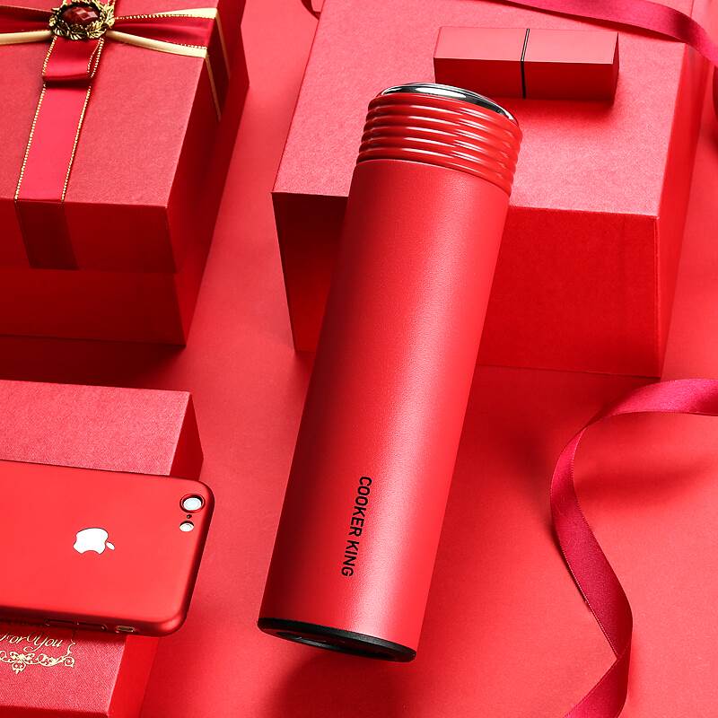 Cook big emperor water cup Thermos Large capacity accompanying cup Portable business thermos Car cup Vacuum thermos