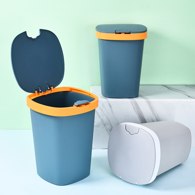 2 Fit Bins Household Plastic Dressing Room Nordic Wind Minimalist Kitchen With Lid Living-room Large Size Containing Barrel