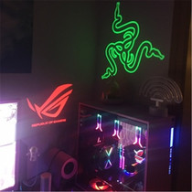 Player country logo advertising projection lamp rog faith losers eye thunder snake lamp computer host chassis USB12