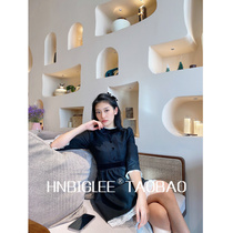 (50% off clearance will not be returned) GAO grade sense~age reduction thin silk hair three-point sleeve dress lining silk