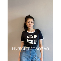 HNBIGLEE Classic letters 16 numbers Short sleeve Triumph T-shirt~ Big special~