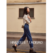  HNBIGLEEs recent super love~craft worthy of heavy industry embossed filling glue flocking embossed denim jacket