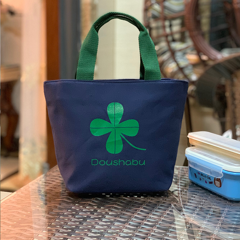 Canvas lunch box handbag children's lunch bag with meal kits for work people go out to fashion primary school children to bring their children