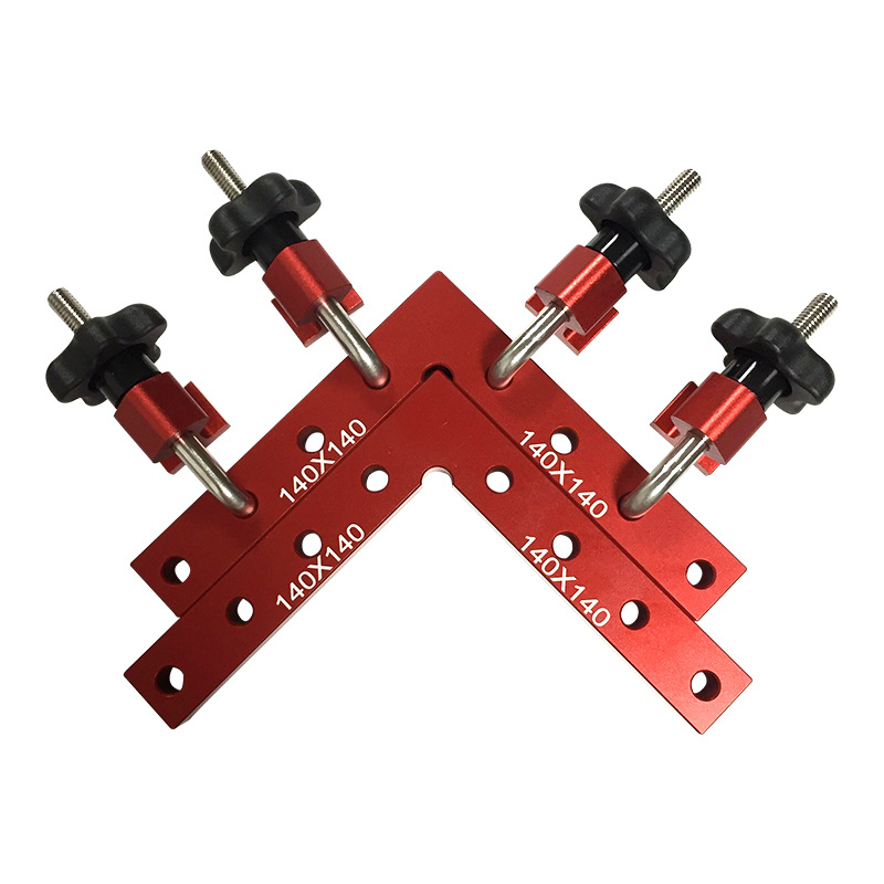 90-degree woodworking right-angle ruler jigsaw puzzle fixed clip aluminum alloy right-angle positioning ruler woodworking positioning fixture