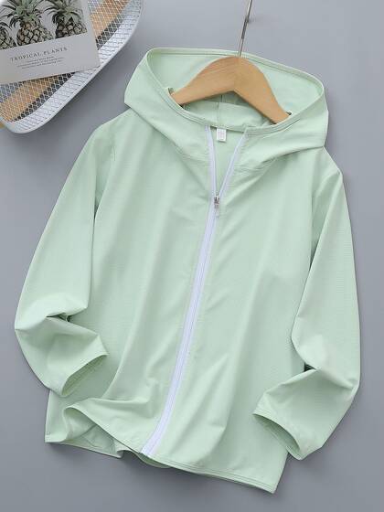 儿童防晒衣男童夏季薄款皮肤衣冰丝外套女童防紫外线童装防晒服帽