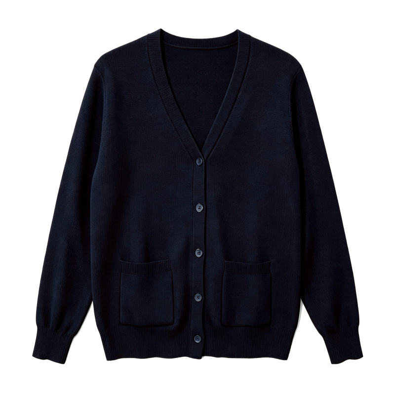 Thick Medical Sweater Jacket, High-End Export, 30% Wool Knitted Cardigan, Loose Texture, V-Neck Workwear Top