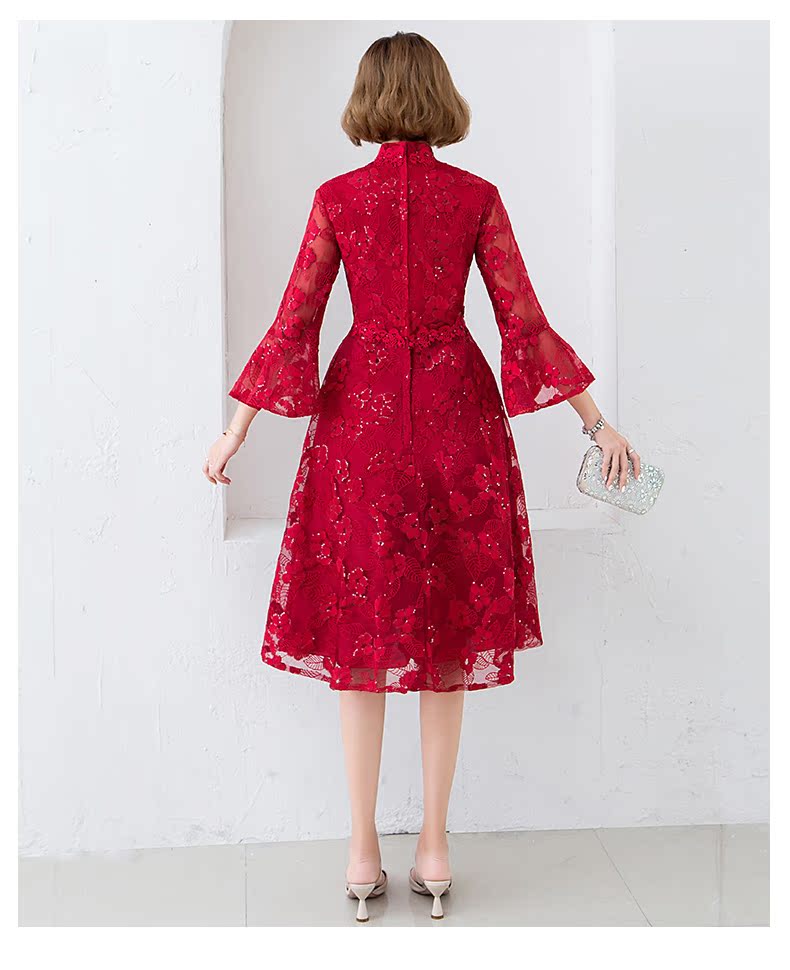 Robe de soirée      manchon de cloche - Ref 3212849 Image 24