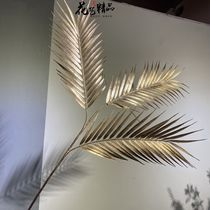 ins Net red silver gold simulation Sanwei leaf phoenix tail leaf coconut leaf Phoenix bamboo leaf modern simple
