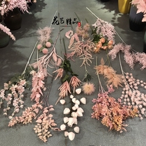 ins pink Persian grass window landscape wedding wedding photography network red rime lantern fruit fake flower eucalyptus leaves