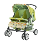 Коляска для близнецов, складная тележка с сидением для младенца для двоих, можно сидеть и лежать