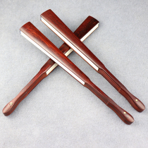 Indian leaflet red sandalwood blank text play folding fan Chinese style retro text play fan 7910 inch rice paper hand-held fan