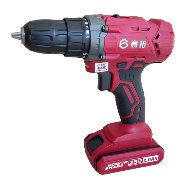 Gaotuo 25V ເຈາະມື rechargeable 21V / 25V ພະລັງງານສູງ drill ໄຟຟ້າ lithium ໄຟຟ້າ lithium screwdriver ເຈາະຮູເຈາະໄຟຟ້າ