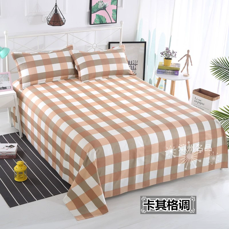 Tùy chỉnh vải thô cũ tấm đơn lớn để tăng gấp đôi bông dài 3 m 3,5 m đặc biệt ga trải giường cotton