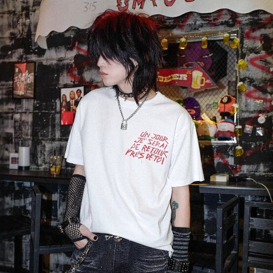 Don'T Be a Bother Bizzcut/Disco Elysium/Niche Rock Punk Subculture Versatile Loose Black and White Short-Sleeved T-Shirt