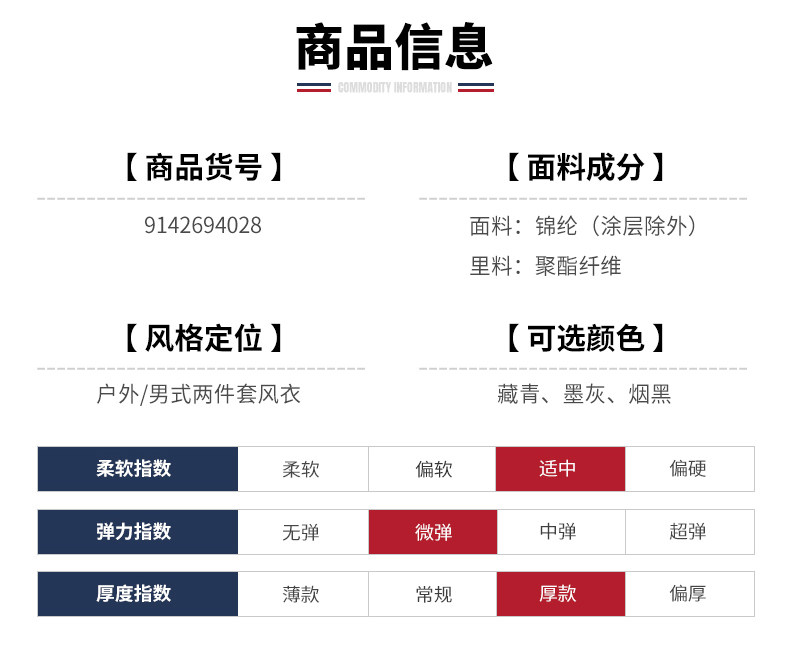 法国 圣弗莱 男女款防风防水 保暖抓绒三合一冲锋衣 图2