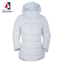 SEVLAE St Fry brand high end White Goose Down Jacket Women thick warm winter coat F642848333