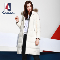 SEVLAE SEVLAE brand high-end long knee goose down jacket women thick coat winter F142784730