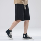 Мужские спортивные летние шорты, трикотажные штаны для отдыха, в американском стиле, оверсайз, свободный прямой крой