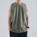 Мужской летний хлопковый спортивный баскетбольный жилет, футболка без рукавов для отдыха, оверсайз