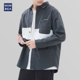 Хлопковая рубашка, куртка, осенняя, оверсайз, изысканный стиль, подходит для подростков